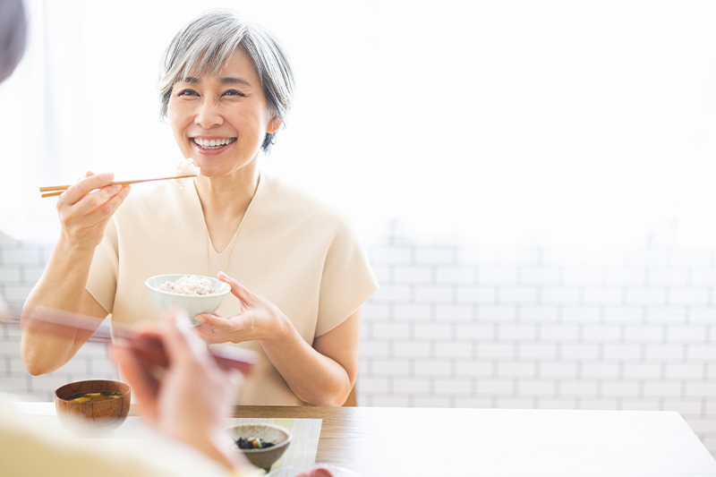 しっかりと強く噛める